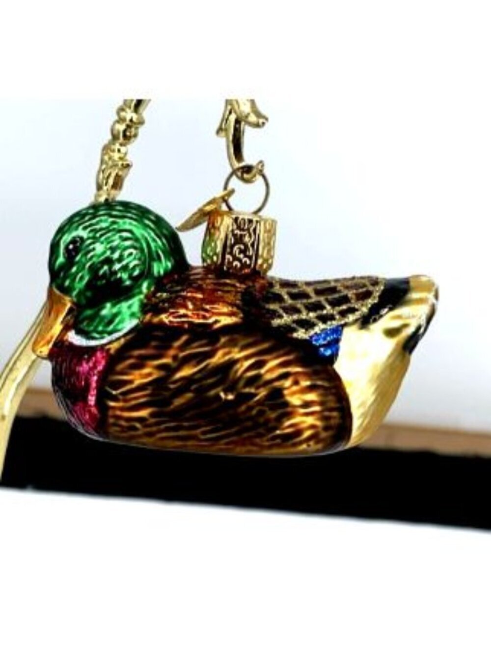 Old World Christmas Mallard Duck Christmas Ornament OWS 3" Vintage